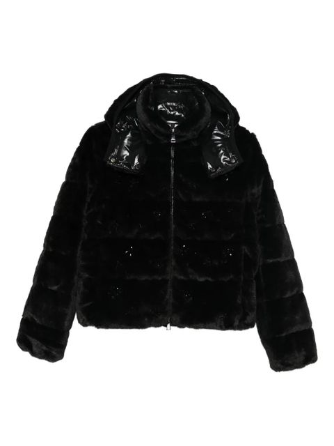Moncler Andronne hooded embellished jacket - Black - zdjęcie produktu nr 1