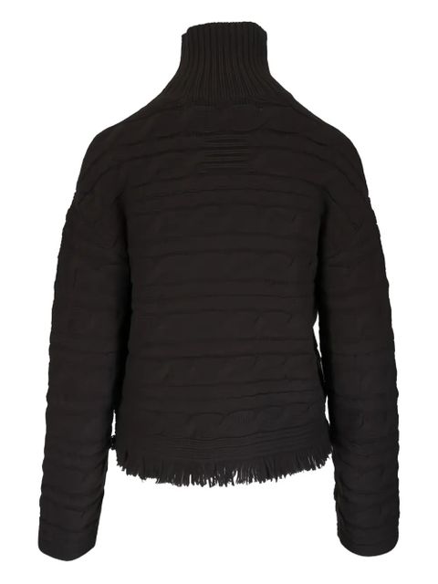 Guest In Residence cable-knit frayed sweater - Brown