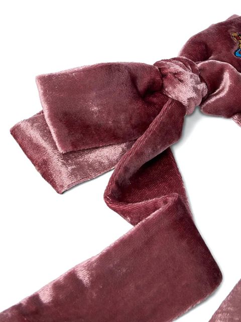 Vivienne Westwood bow-shaped Orb-logo hair clip - Pink