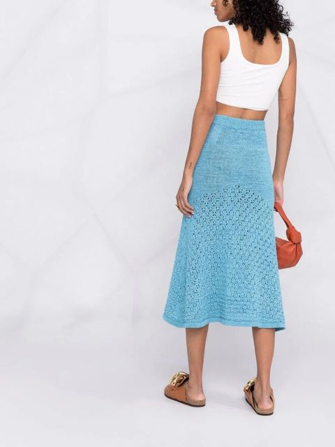 MANURÍ Miss Jane sleeveless cropped top - White