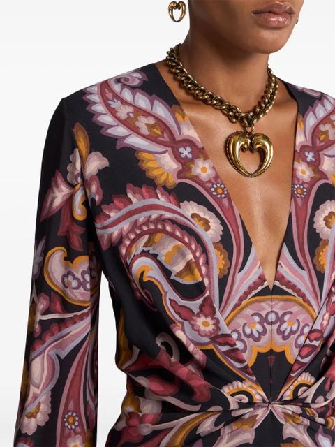 ETRO printed dress - Black
