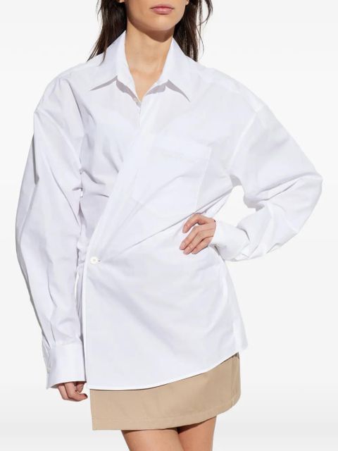 Alexander Wang wrap-shirt mini dress - White - zdjęcie produktu nr 2