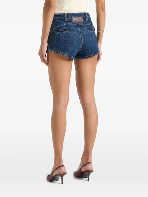 Manière De Voir Lore sculpted denim shorts - Blue - zdjęcie produktu nr 2