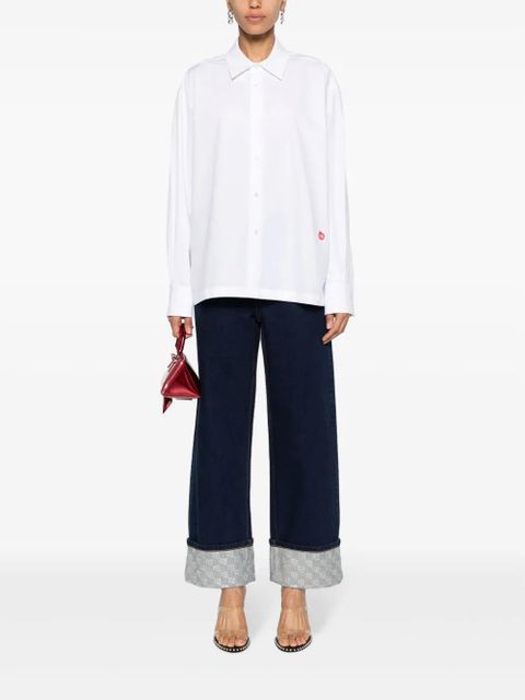 Alexander Wang logo-appliqué cotton shirt - White - zdjęcie produktu nr 2