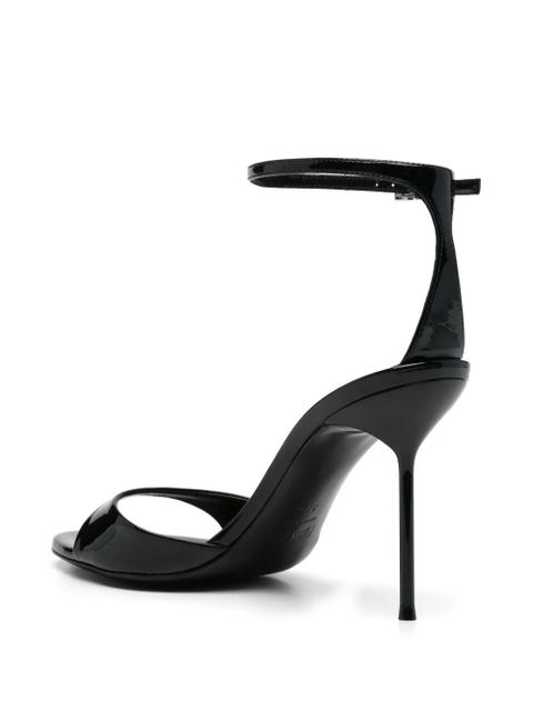 Paris Texas 95mm leather sandals - Black