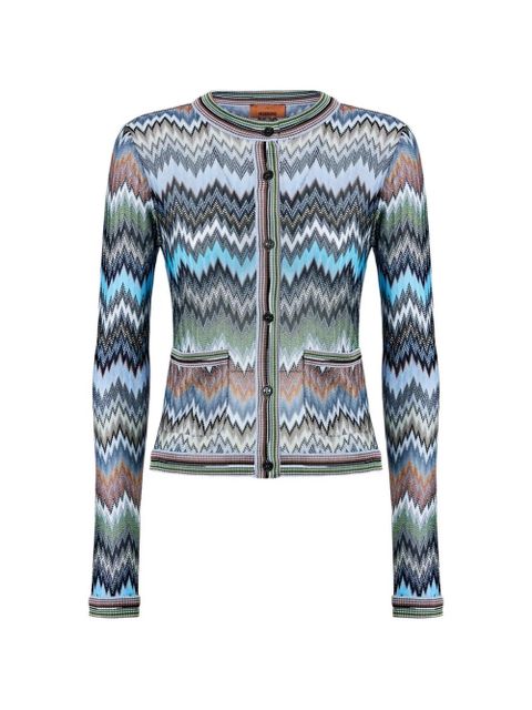 Missoni chevron cardigan - Blue - zdjęcie produktu nr 1
