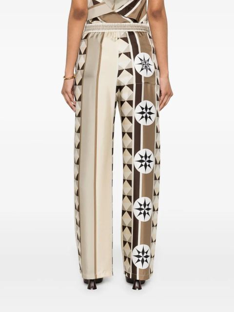 LOEWE satin trousers - Neutrals