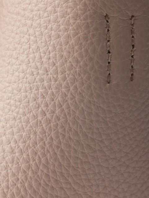 Prada logo-detail leather tote bag - Neutrals