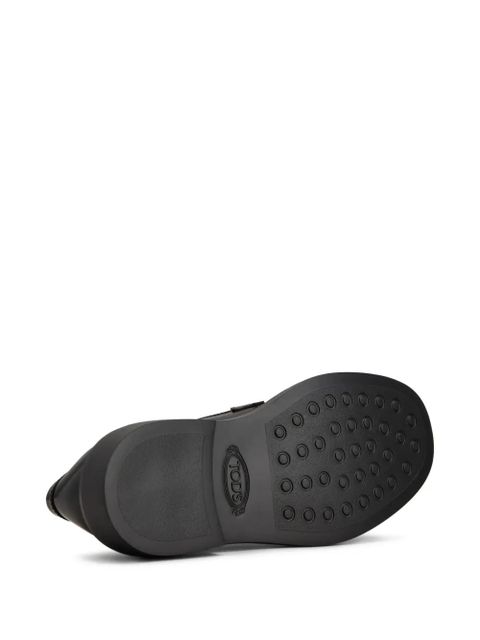 Tod's leather loafers - Black