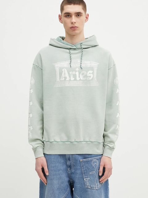 Aries bluza bawełniana Aged Ancient Column Hoodie - zdjęcie produktu nr 1