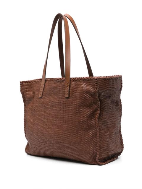 DRAGON DIFFUSION leather tote bag - Brown