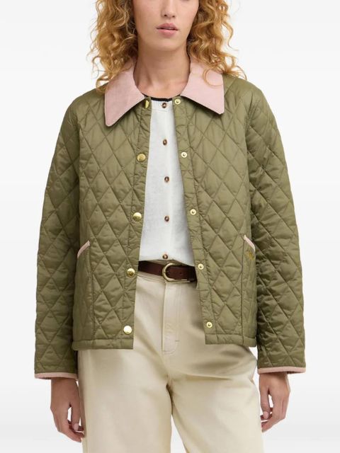Barbour Icons Cropped Liddesdale quilted jacket - Green - zdjęcie produktu nr 2