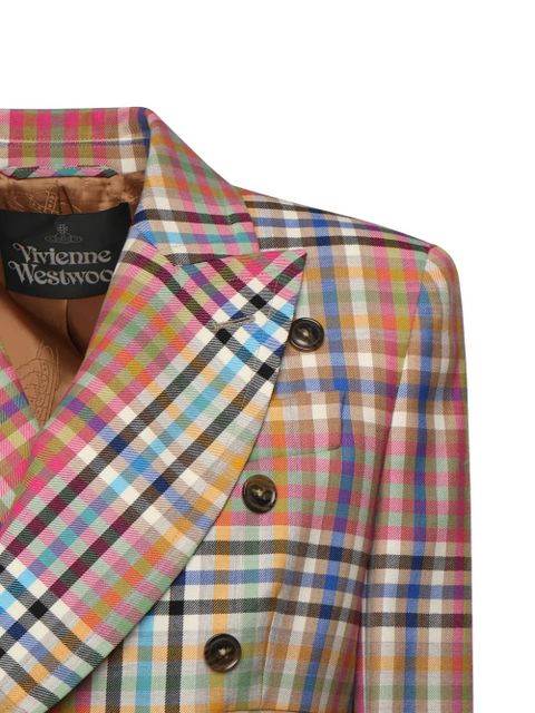 Vivienne Westwood double-breasted check-pattern blazer - Neutrals