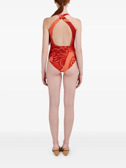 Ferragamo Fish-print swimsuit - Red - zdjęcie produktu nr 2