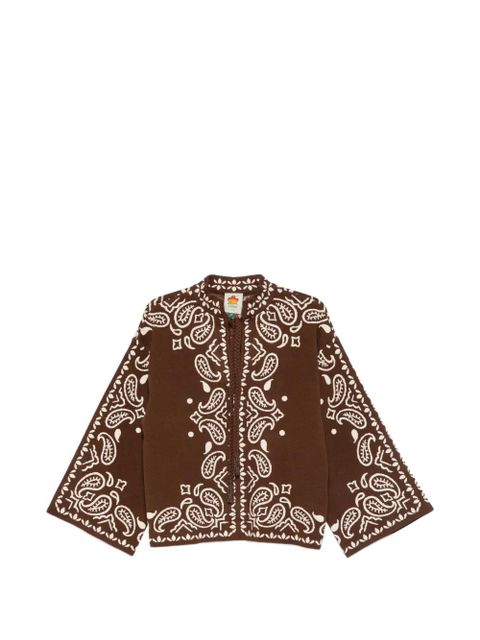 FARM Rio Bohemian Paisley long-sleeve sweater - Brown - zdjęcie produktu nr 1