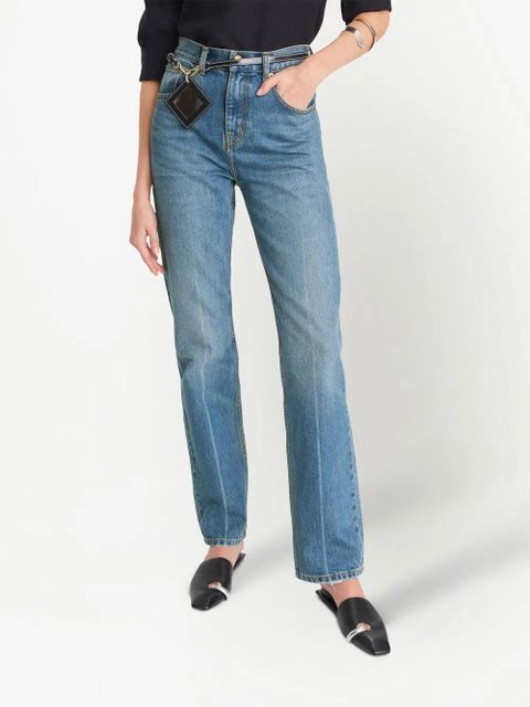 Tory Burch mid-rise straight-leg jeans - Blue