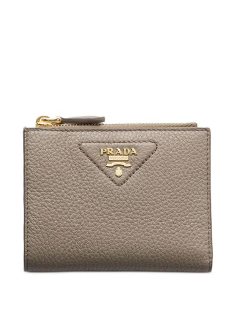 Prada small grained-leather wallet - Neutrals - zdjęcie produktu nr 1
