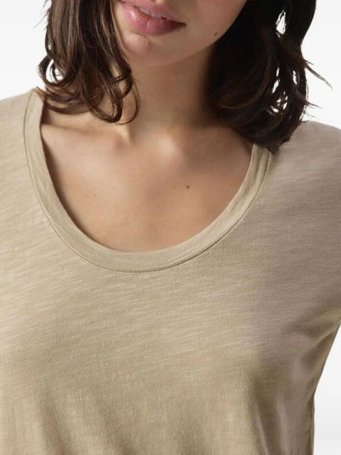 American Vintage Jacksonville scoop-neck T-shirt - Neutrals