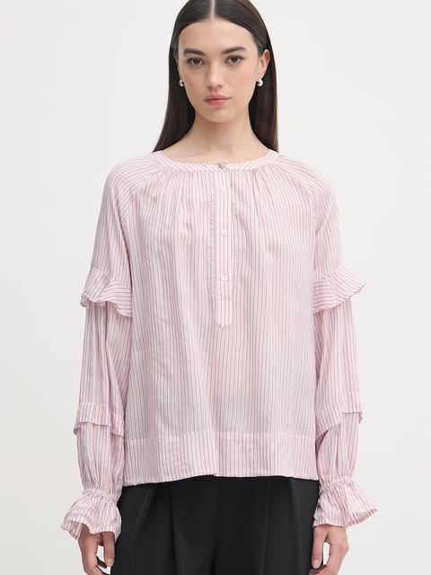 Mos Mosh bluzka koszulowa damska z wiskozy Jorun - zdjęcie produktu nr 2