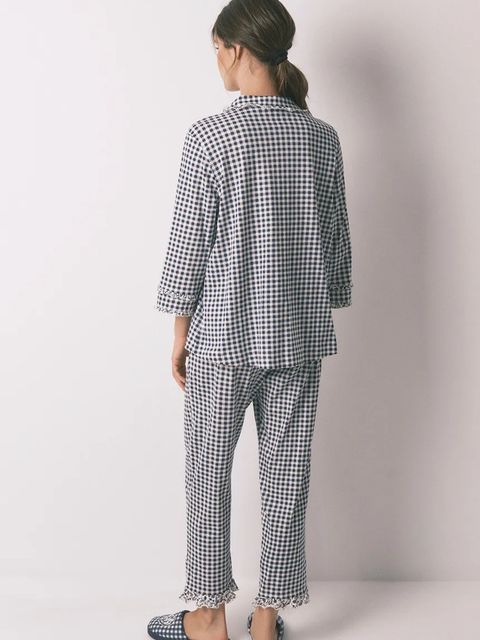 women'secret piżama bawełniana damska kolor granatowy bawełniana 3132151