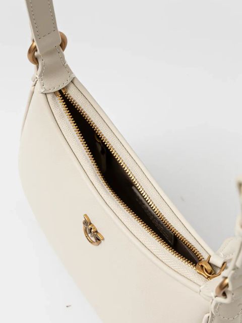 Pinko torebka skórzana kolor beżowy 103538 A0F1