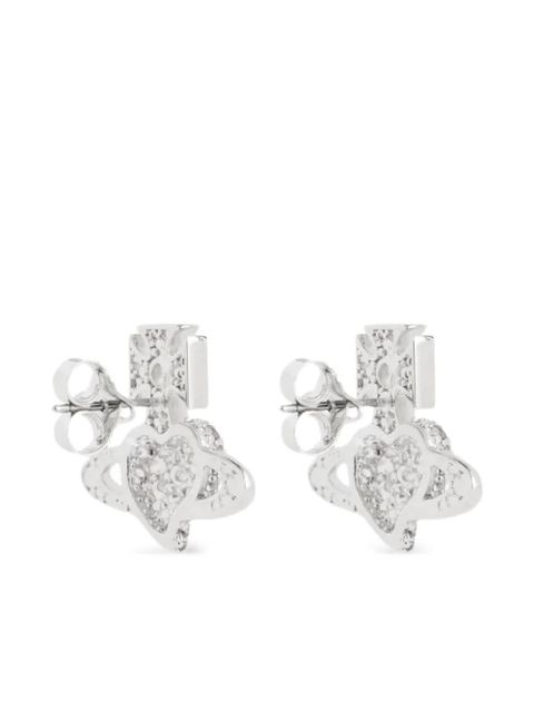 Vivienne Westwood Valentine's Agnatha orb-embellished earrings - Silver