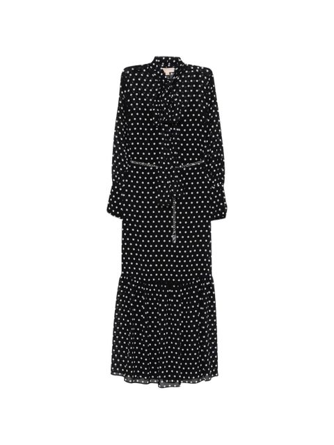 Michael Kors polka dot pussy-bow maxi dress - 048 - zdjęcie produktu nr 1
