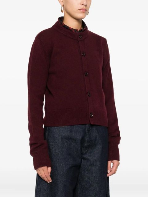 AMI Paris embroidered button cardigan