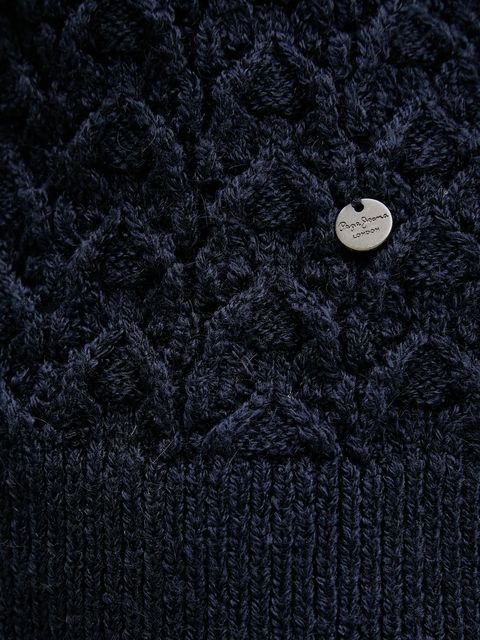 Pepe Jeans sweter damski kolor granatowy z półgolfem PL7000016