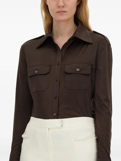 TOM FORD patch-pocket shirt - Brown