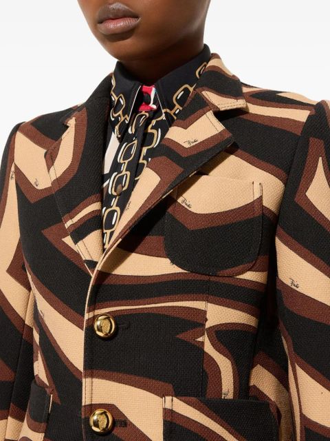 PUCCI Labirinto-print blazer - Black
