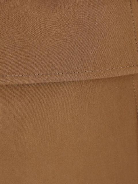 Loro Piana silk double-breasted coat - Brown