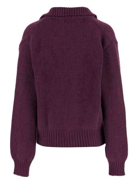 Magda Butrym buttoned patch-pocket cardigan - Purple