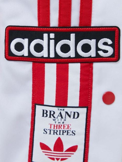 adidas Originals spodnie dresowe Adibreak kolor czerwony wzorzyste IP0620