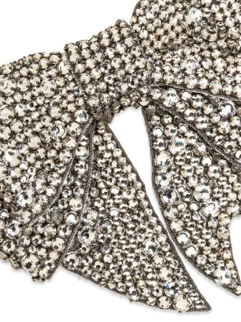 Jennifer Behr Belle embellished bow barrette - Silver - zdjęcie produktu nr 2