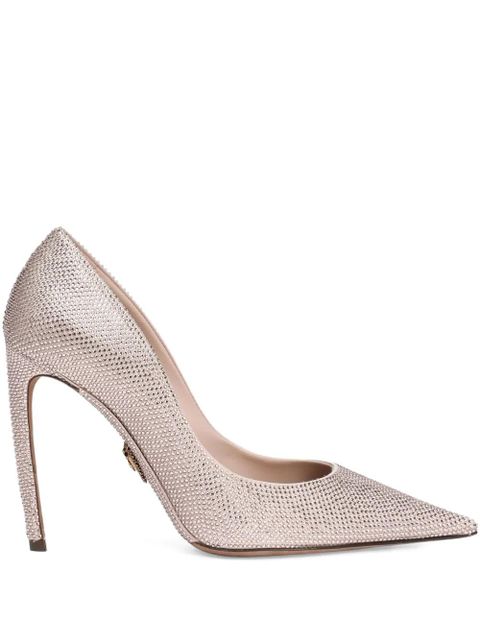 Dolce & Gabbana 105mm crystal-embellished pointed-toe pumps - Pink - zdjęcie produktu nr 1