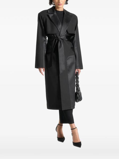Manière De Voir Ilonat belted trench coat - Black - zdjęcie produktu nr 1