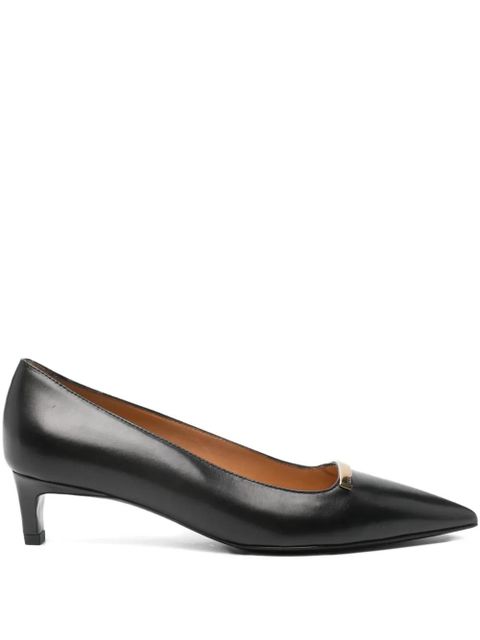 Tod's 40mm pointed-toe leather pumps - Black - zdjęcie produktu nr 1