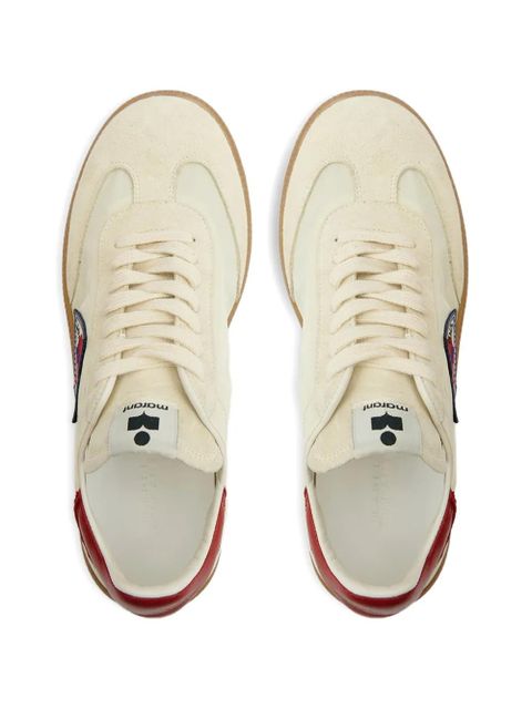 ISABEL MARANT Kaycee love-patch sneakers - Neutrals