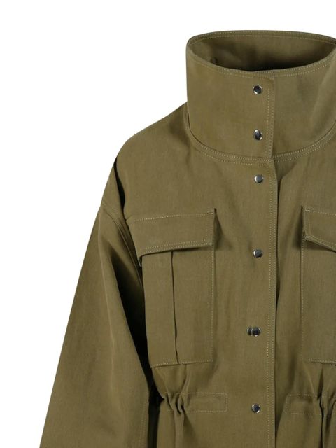 Róhe high-neck military jacket - Green