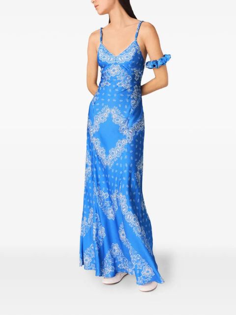 Maje floral maxi dress - Blue