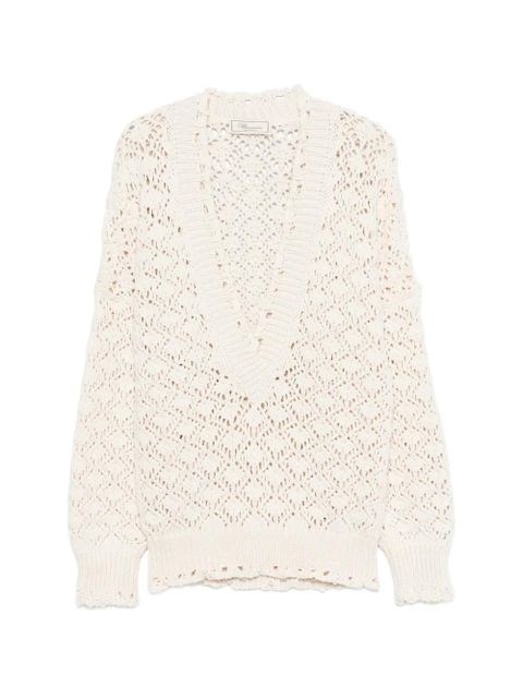 Blumarine V-neck sweater - Neutrals - zdjęcie produktu nr 1
