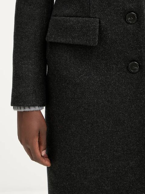 Pinko płaszcz z dodatkiem wełny kolor czarny 106123 A30G