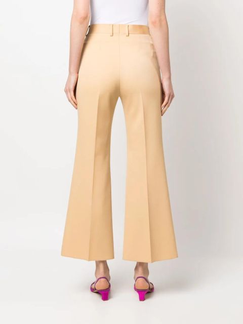 Lanvin cropped flared trousers - Neutrals