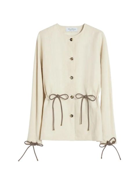 Max Mara drawstring-waist jacket - Neutrals - zdjęcie produktu nr 1