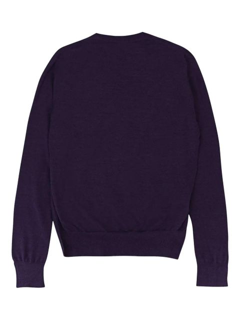Loro Piana V-neck cashmere cardigan - Purple - zdjęcie produktu nr 2