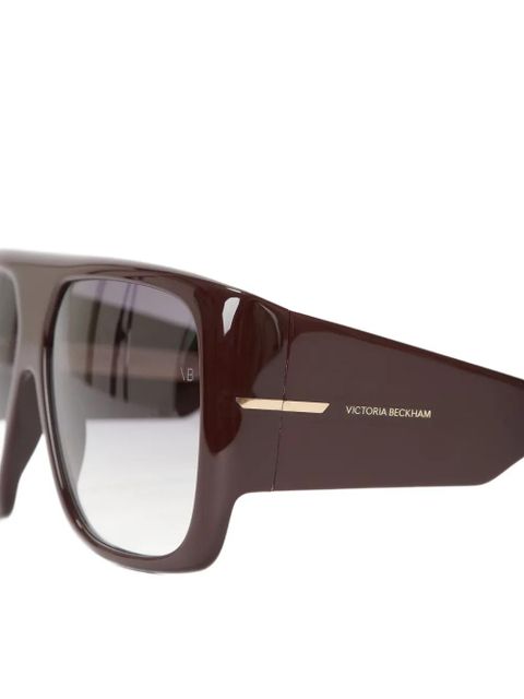 Victoria Beckham oversized square-frame sunglasses - Brown