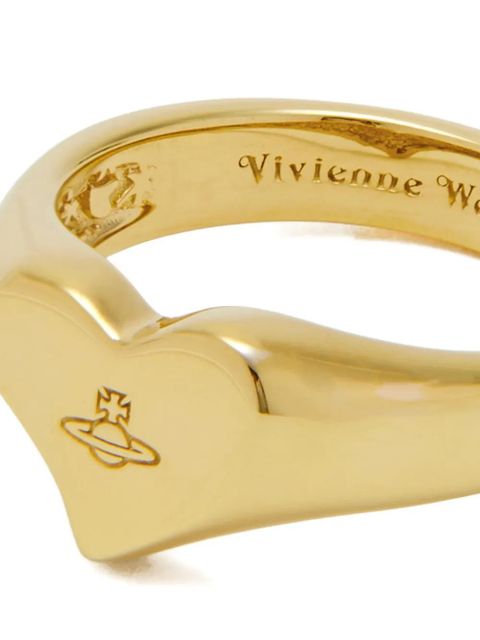Vivienne Westwood orb heart ring - Gold