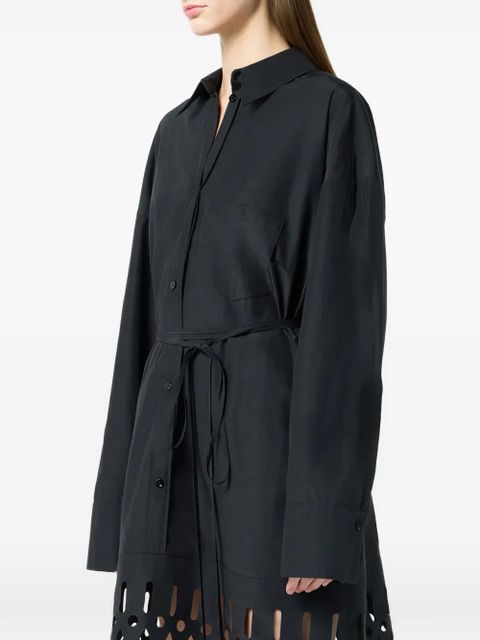 Blumarine cutout shirt dress - Black