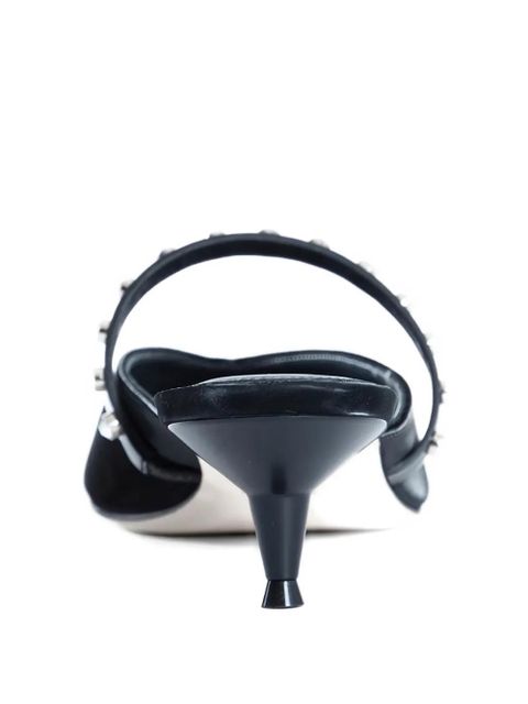 Alexander McQueen 50mm Revel embellished slingback mules - Black - zdjęcie produktu nr 2